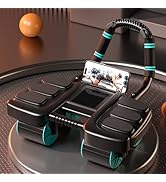 2025 New Automatic Rebound Ab Roller Wheel with Elbow Support &amp; 4-Wheel Design - Core Exercise Eq...