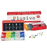 3mm and 5mm Diffused LED Light Emitting Diode Assortment Kit - Pack of Assorted Color Diffused LE...