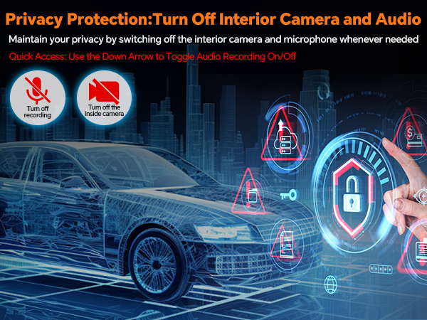 dashcam front and inside camera camara de carro