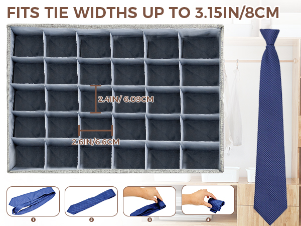 tie organizer for men