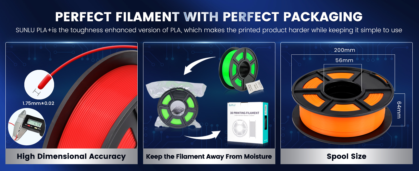 the filament with perfect pads