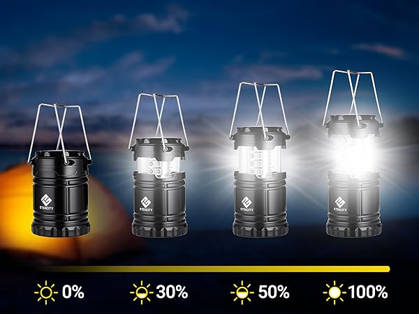 Easy to Use: Simply collapse or expand the lantern to turn it on/off.