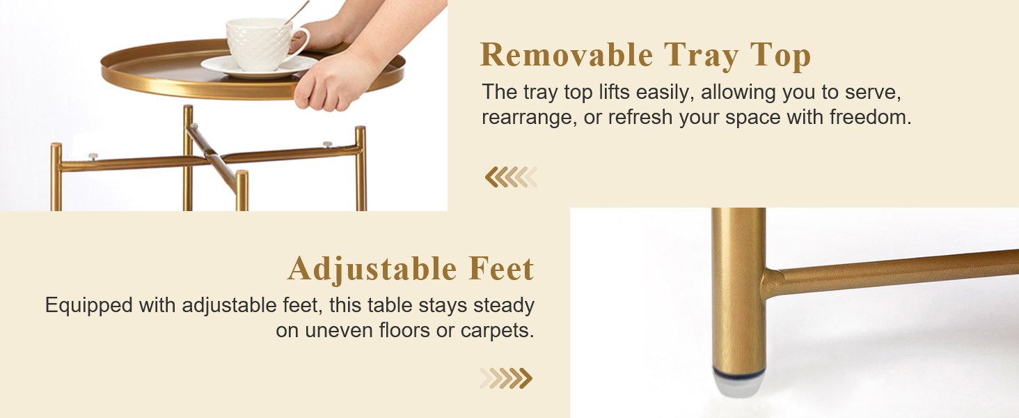 gold side table