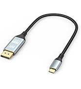 DoroJepi USB C to DisplayPort 1.4 Cable 1FT, 8K@60Hz Short USBC to DisplayPort 1.4 Cable 4K@240Hz...