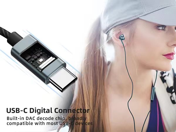 usb c headphones wired