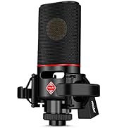 XLR Microphone Cardioid Condenser Microphone XLR with 32mm Large Diaphragm for Computer PC Metal ...
