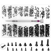 Computer Screws Laptop Screws 500 Pcs M1.2/M1.4/M2.0 Small Screws Kit for Motherboard PC SSD Glas...