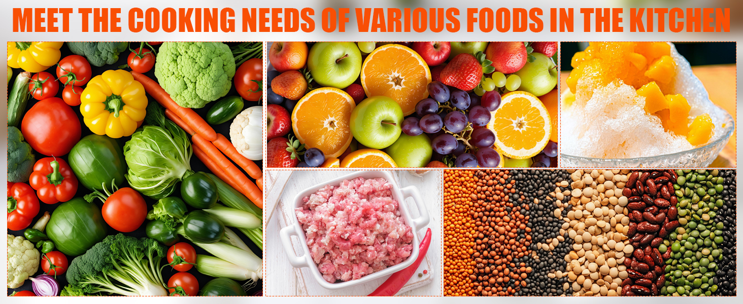 MEET THE COOKING NEEDS OF VARIOUS FOODS IN THE KITCHEN
