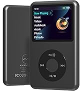 MP3 Player with Bluetooth 128GB Portable Music Digital Players Supports Playlist Audiobook Video ...