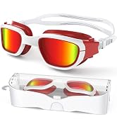 Zeligerstar Polarized Swimming Goggles, Unisex Adult Swim Goggles Anti Fog Anti UV Wide View Pool...