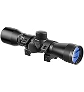 Beileshi 4x32 Compact Rifle Scope Crossbow Scope,Crosshair Optics Hunting Scope with 20mm Free Mo...