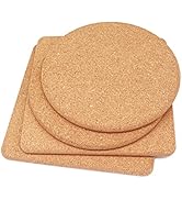 Cork Trivet, High Density Fine Particle Thick Cork Trivets for Hot Dishes, 8 Inch Heat Resistant ...
