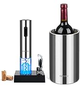 Secura Automatic Electric Wine Bottle Opener with Foil Cutter and Wine Chiller Gift Set Premium S...