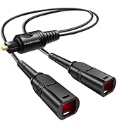 avedio links Optical Audio Cable Splitter 1 in 2 Out, Toslink Digital Fiber Audio Splitter 1 Male...