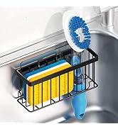 MURLONG Sponge Holder for Kitchen Sink,Sink Caddy Organizer with Suction Cups/Adhesive Strips,Dis...