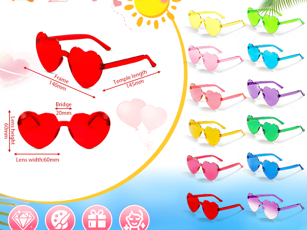 heart glasses