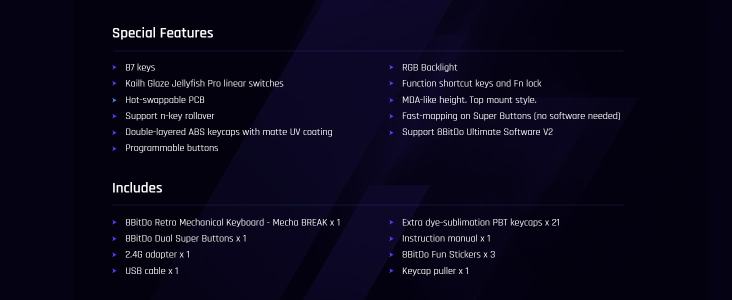 Mechanical Keyboard Hot-Swappable Kailh Switches RGB Backlight Programmable Windows Android 