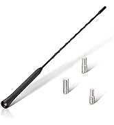 Eightwood Universal Vehicle Antenna Replacement 16 inch, AM FM Roof Mount Car Radio Antenna Mast,...