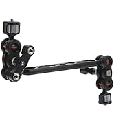 KIMISS Articulating Magic Arm 13in Camera Articulating Arm Adjustable Aluminum Alloy CNC Anodizin...