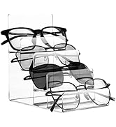 Cabilock Clear Purses Clear Acrylic 4 Tier Display Stand Acrylic Riser Display Shelf for Figures ...