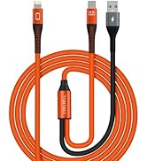 COOLSELL OTG Headphone Amplifier Cable for iPhone, Lightning to USB C Streaming Audio DAC Cable C...