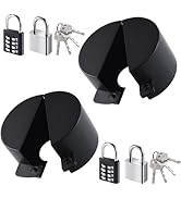 Outdoor Faucet Lock, 2 Pack Water Spigot Lock with Dual Anti-Theft, Stainless Steel Cover &amp; Padlo...