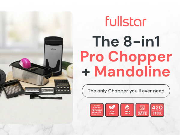 Fullstar 8 in 1 Pro Chopper and Mandoline