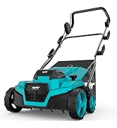 36V Cordless Brushless 15IN Scarifier &amp; Dethatcher Compatible with Makita18v Battery (Tool Only),...