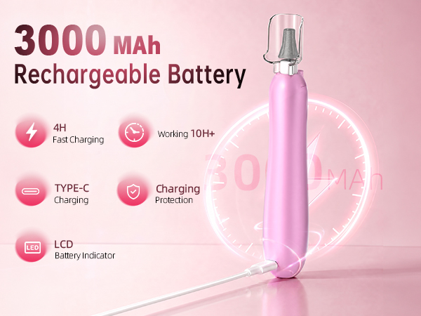 3000mAh Cordless Nail dremel