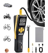 AstroAI 150 PSI Tire Inflator Portable Air Compressor for Car Tires, Cordless Bike Pump with LCD ...