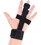 Cozyhealth Full Trigger Finger Splint, Hand and Wrist Brace Support, Adjustable Locking Straighte...