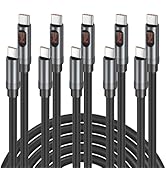 Besgoods 240W USB C to USB C Cable, 6ft LED Display Type C Charger Fast Charging Cord for MacBook...