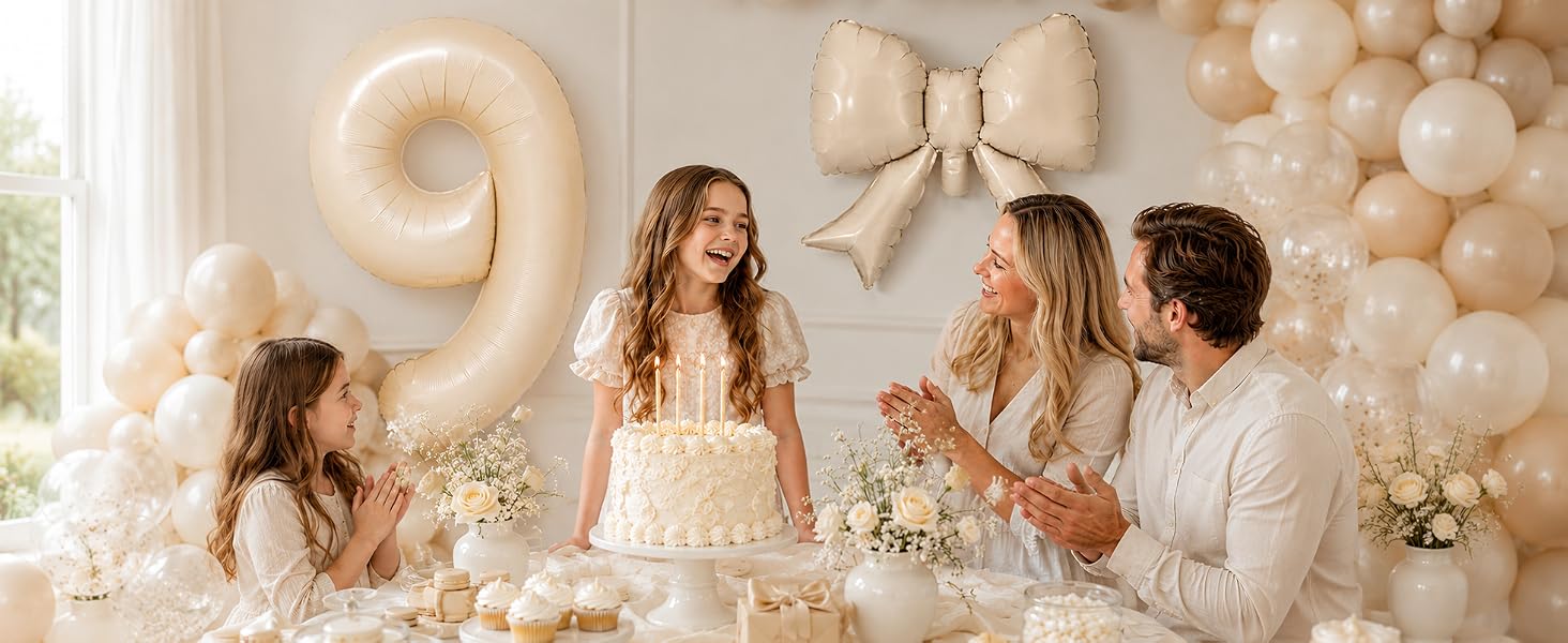 40 Inch Number Balloons with Bow Balloon