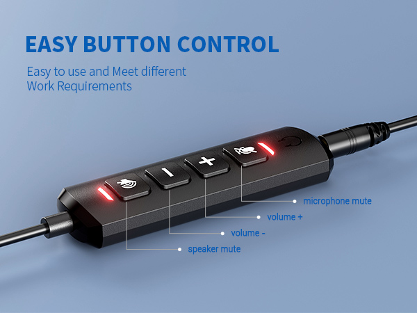microphone headset for computer noise cancelling headset with mic for work call center headset