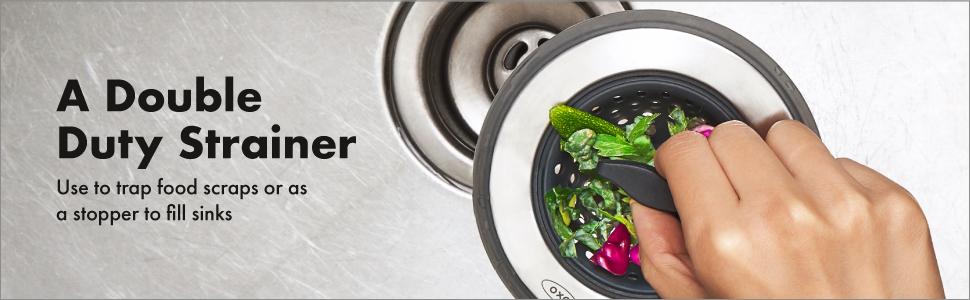 OXO Good Grips 2-in-1 Sink Strainer Stopper