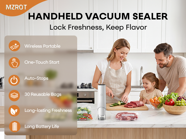 MZROT Handheld Food Sealer