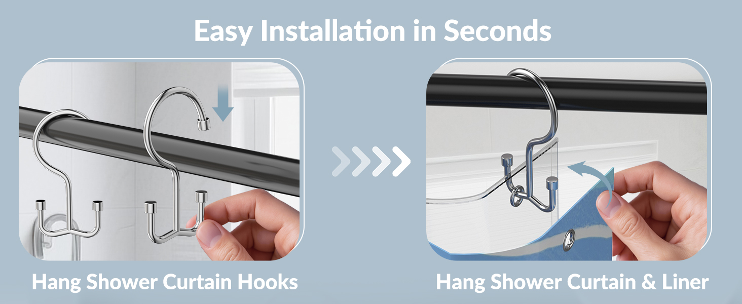 shower hooks for shower curtain