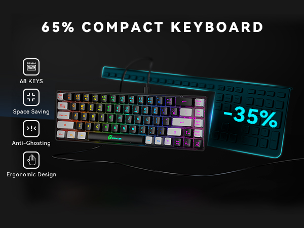 wired gaming keyboard