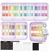 Shuttle Art Colored Pens, 72 Vibrant Colors Cute Journal Pens 0.6mm Fine Point Colored Gel Pens f...