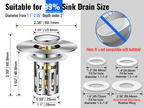 bathroon sink drain strainer GLQ03 22
