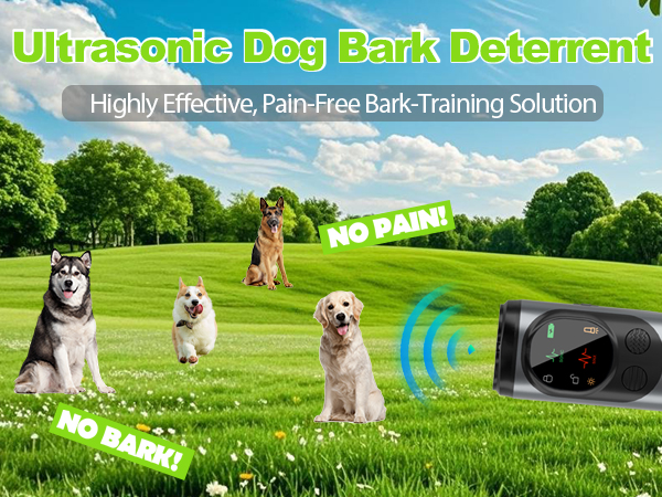 Dog Sonic Bark Deterrents Devices Ultrasonic Anti Barking Device for Dogs Bark Deterrent