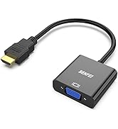 HDMI to VGA, Benfei Gold-Plated HDMI to VGA Adapter (Male to Female) Compatible for Computer, Des...