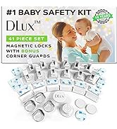 Magnetic Cabinet Locks Child Safety 41-Piece Kit with New Upgraded Adhesive [12 Magnet Locks 2 Ke...