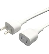 6 Feet Extension Cords for Small Appliances White Extension Wire Indoor Use Outside Extension Cor...