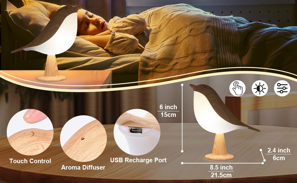 small table lamp brid lamp