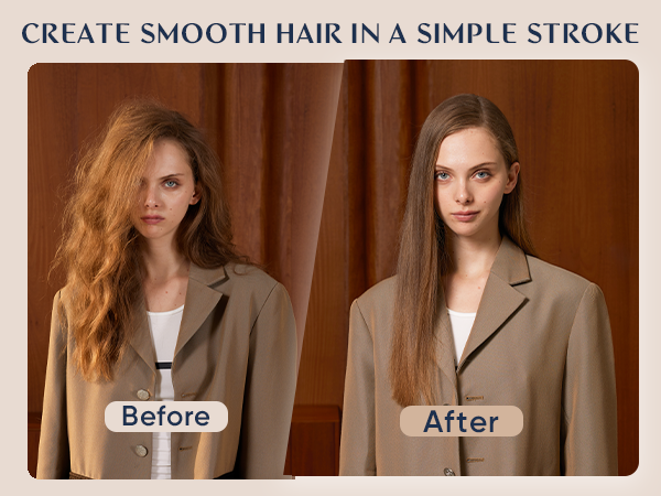 creat smooth hair in a simple stroke