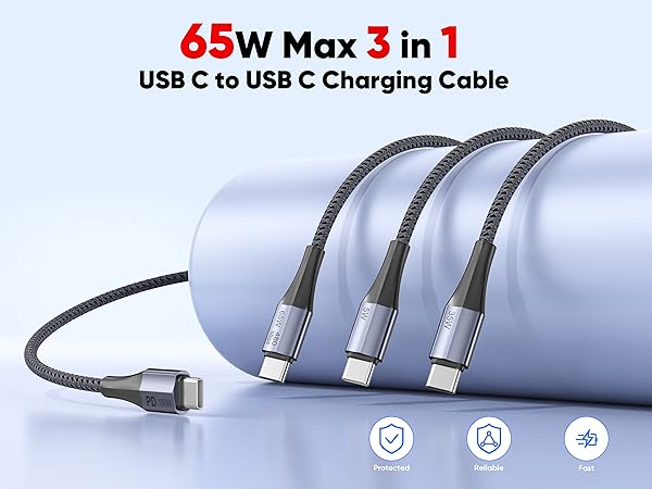 3 in 1 usb c cable