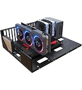 DIY Gaming Computer Case, E-ATX Open Chassis Case Rack for E-ATX/ATX/M-ATX/ITX Motherboards, Wide...