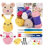 XSEINO Crochet Kit for Beginners - Crochet Start Kit with Step-by-Step Video Tutorials - Learn to...