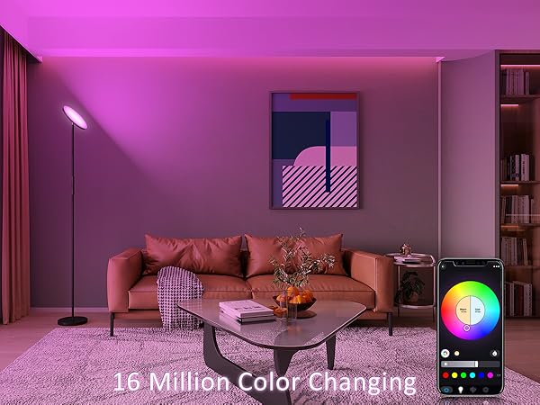 color changing floor lamp